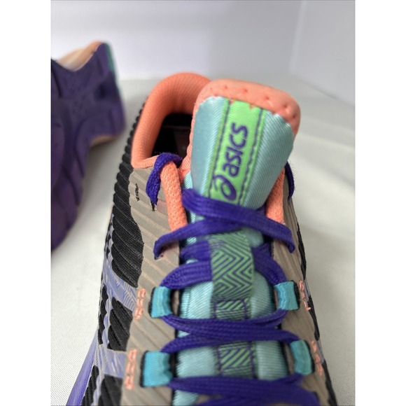 Asics Women's Size 7.5 Running Shoes 1012A985 Purple/ Teal/ Coral Sneakers EU 39 - Picture 11 of 15